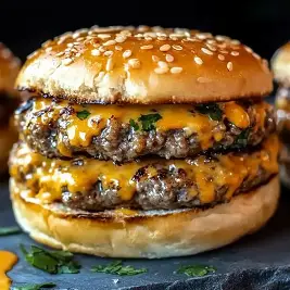 Ultimate Double Cheeseburger - Double the Deliciousness