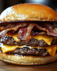 Delicious Bacon Burger: Crispy, Savory Perfection